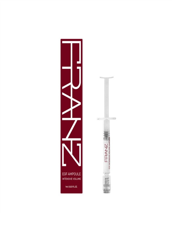 FRANZ Skincare Vegan EGF Intensive Volume Ampoule for Face - Pure 10ppm EGF Peptide Serum for Firming, Wrinkle Care & Daily Skin Revitalization - Clean K-Beauty (1ml, 0.034 fl. oz.) - Image 1